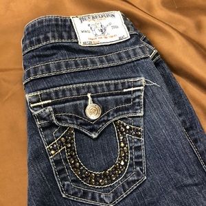 True Religion Jeans w/ rhinestone pockets